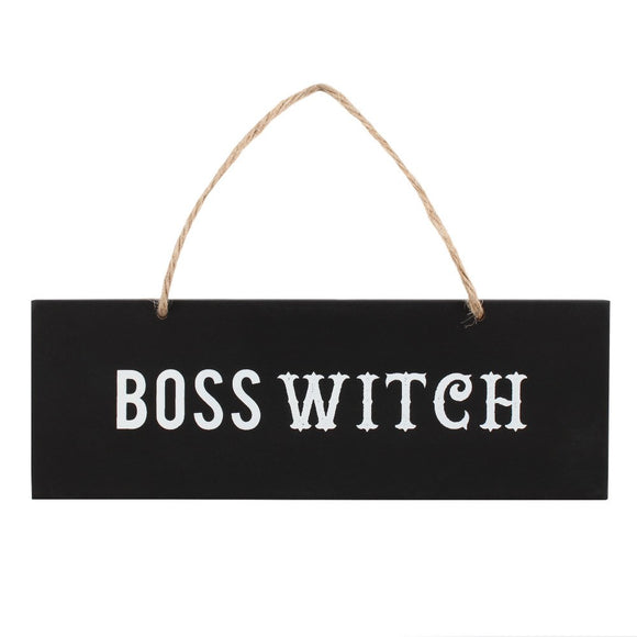 Boss Witch Sign 7 x 20cm