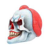 Play Time Skull Ornament Scary Horror Clown Head 18cm