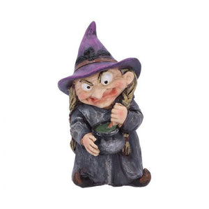 Small Witch and Cauldron Figurine Double Double 9.7cm