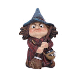 Small Witch and Broomstick Figurine Toil 9.7cm