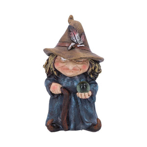 Small Witch and Crystal Ball Figurine Trouble 9.7cm