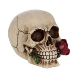 Rose From the Dead Skull Ornament 15cm