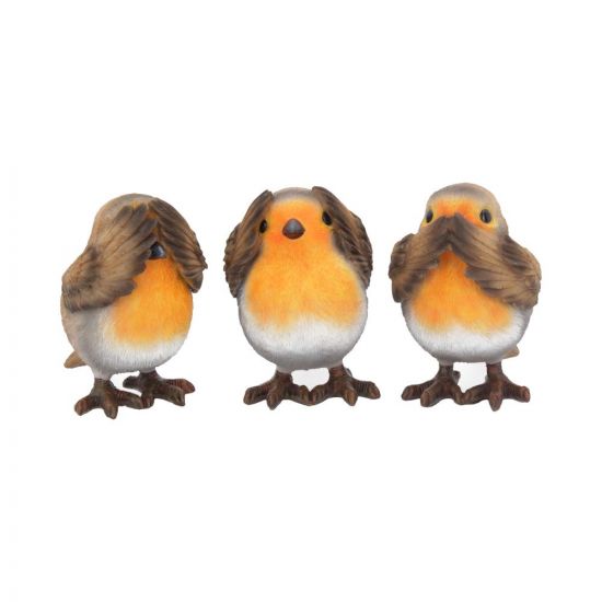 See No Evil Three Wise Robin Figurines 8cm