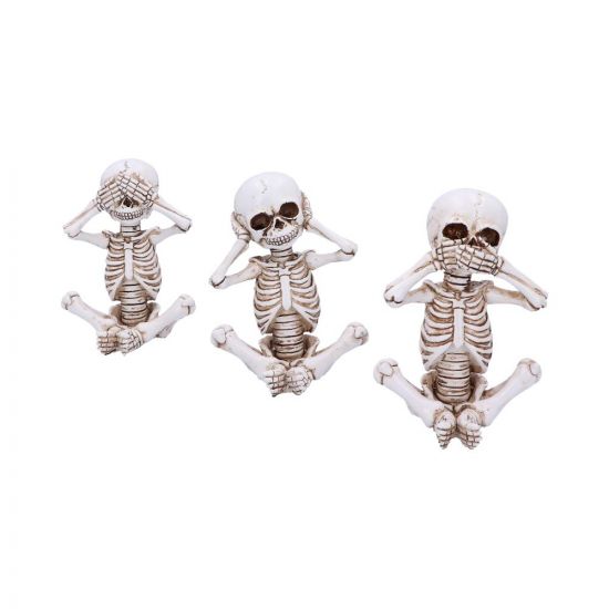 Skeleton set of three see no Evil 13cm