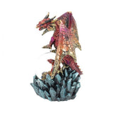 Ruby Oracle Red Dragon Fortune Seer Figurine 18.5cm