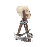 Reapers Scythe Skull Tealight Holder Rest 15.8cm