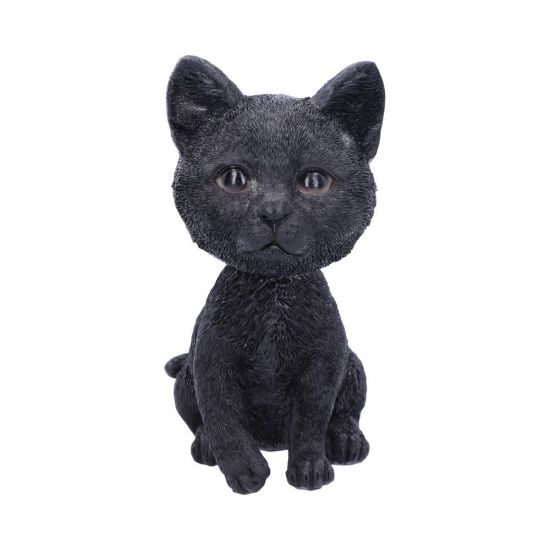 Bob Cat Bobblehead Black Feline Figure 16.5cm