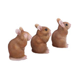 See No, Hear No, Speak No Evil Mice Figurines 8cm