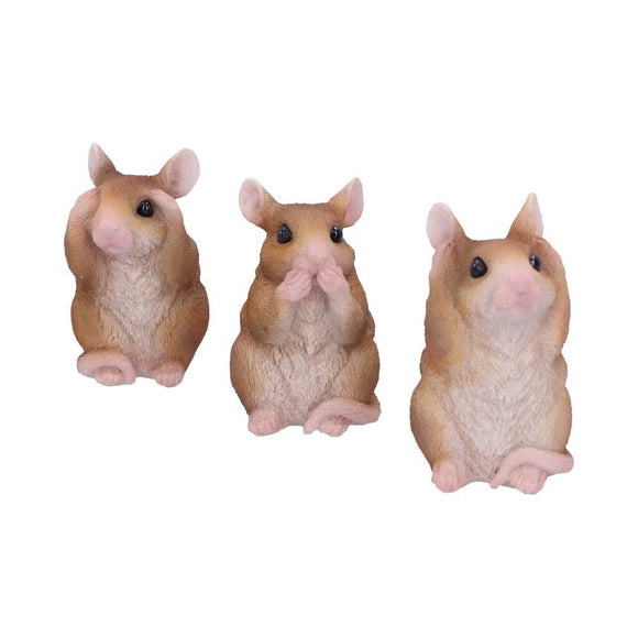 See No, Hear No, Speak No Evil Mice Figurines 8cm